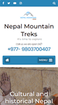 Mobile Screenshot of nepalmountaintreks.com